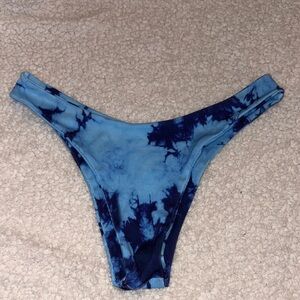 Blue Tie-Dye Bikini Bottom